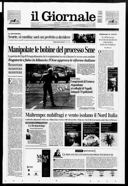 Il giornale : quotidiano del mattino